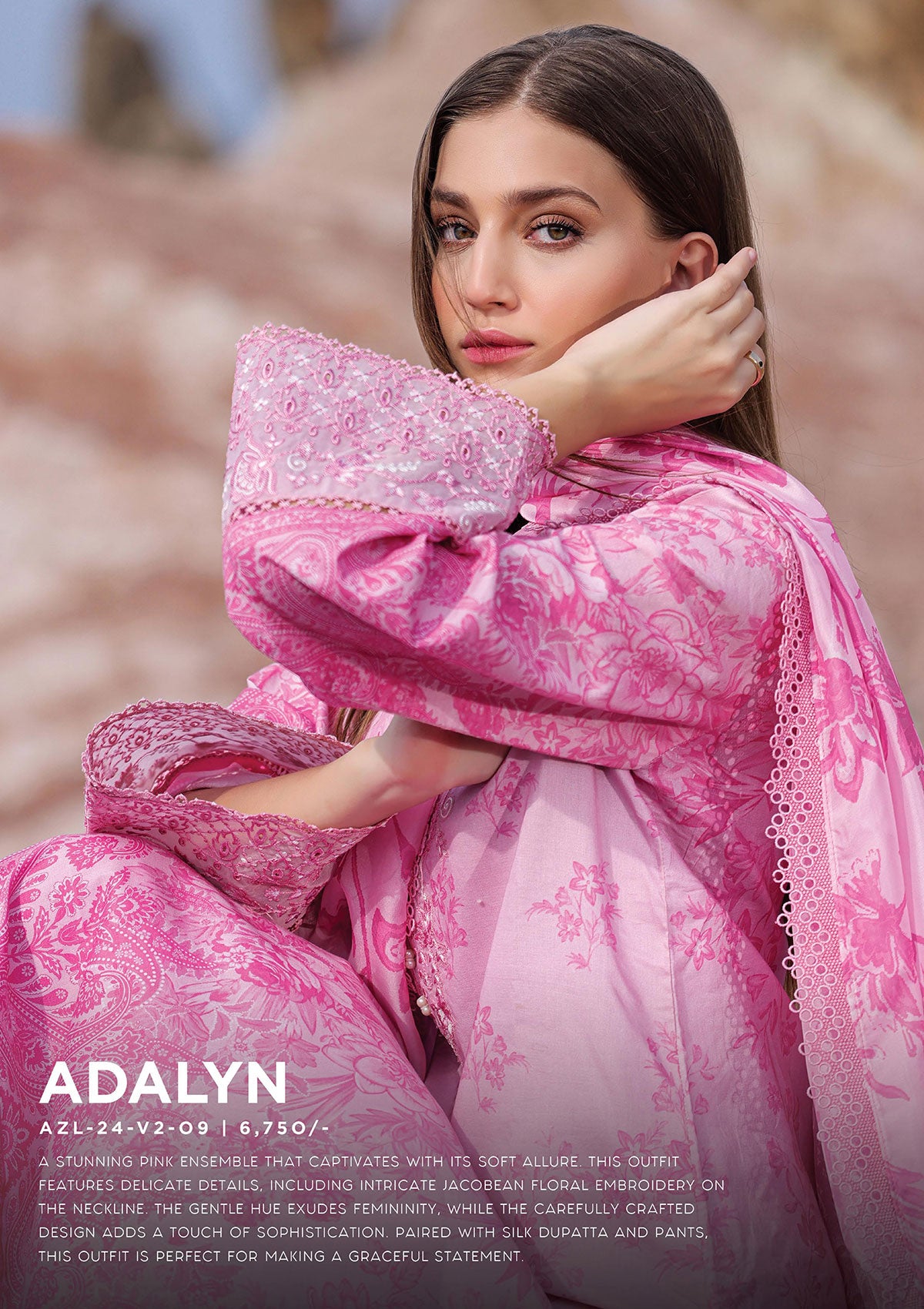 Lawn Collection - Ayzel - Tropicana - AZL#09 - ADALYN