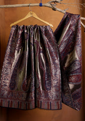 Pashmina Zari Jamawar Shawl D#15 - N Blue