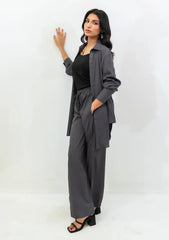 Pret - Zauk - Eid Edit - Premium 26 - Charcoal Gray