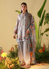 Lawn - Sahar - Mirha 26 - SS1-26-21 - Silver Mosaic