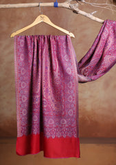 Pashmina Jamawar Scarf D#87 - Red