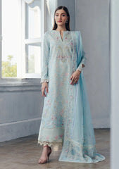 Lawn - Afrozeh - Daybreak - Printed Kari 26 - FWU#0013 - DAWNFALL