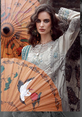 Lawn - Marwat Textiles - Gulmina - Luxury 25 - Vol-II - D#06 - GREY DUSK