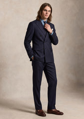 Zegna Ermenegildo 15 Milmil Australian Wool Fabric - N Blue