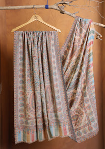 Pashmina Jamawar Shawl D#08 - Skin