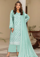 Lawn - Humdum - Premium Embroidered 25 - L Ferozi