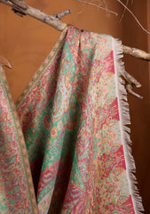 Pashmina Zari Jamawar Shawl D#217 - Off White