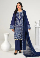 Lawn - Abeer Rasheed - Laal - Luxury 26 - Blue