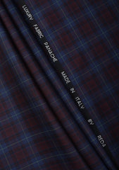 Reda Panache Super 130's Wool Fabric - M Blue