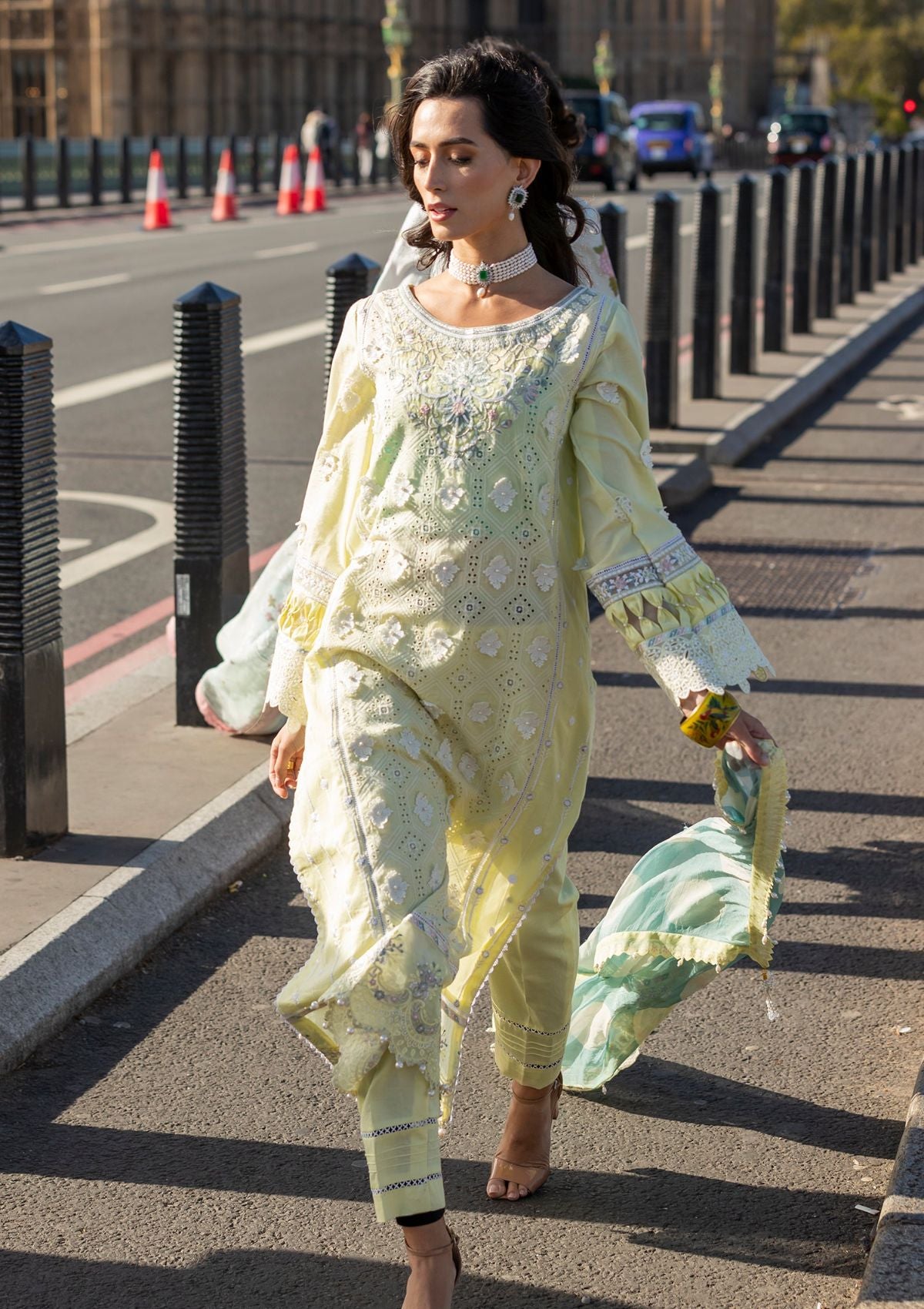 Lawn Collection - Meem - Eid - Luxury 24 - MD#08 - YELLOW