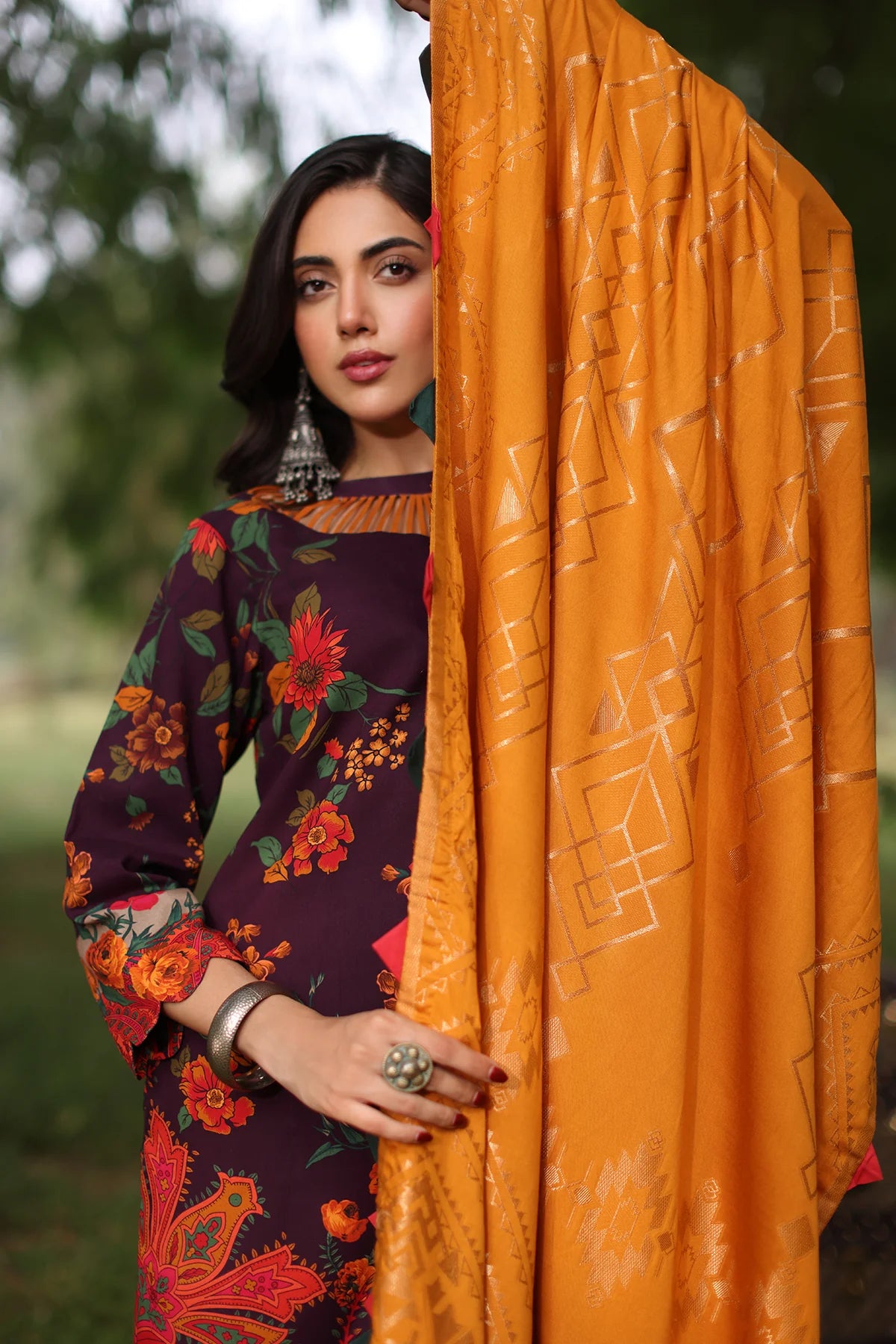 Winter Collection - Charizma - Signature Printed Linen Jacquard - SPW4 - 01