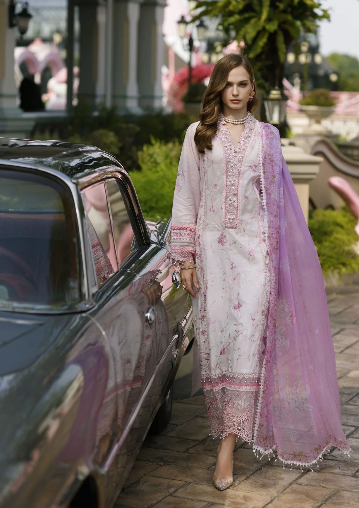 Lawn Collection - Saadia Asad - Eid Handwork - Laserkari - D#7