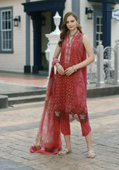 Lawn Collection - Saadia Asad - Eid Handwork - Laserkari - D#8