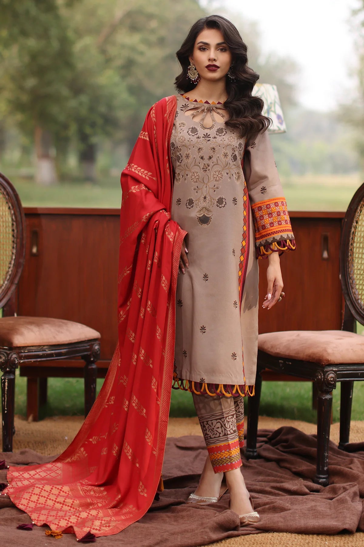 Winter Collection - Charizma - Signature Printed Linen Jacquard - SPW4 - 07