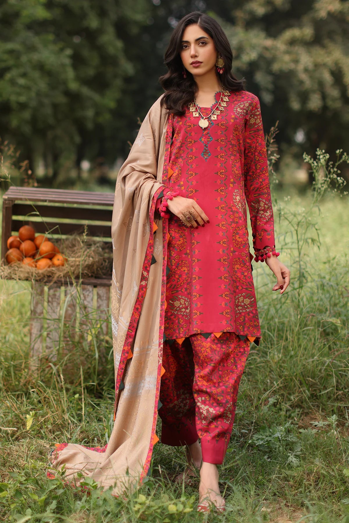 Winter Collection - Charizma - Signature Printed Linen Jacquard - SPW4 - 09