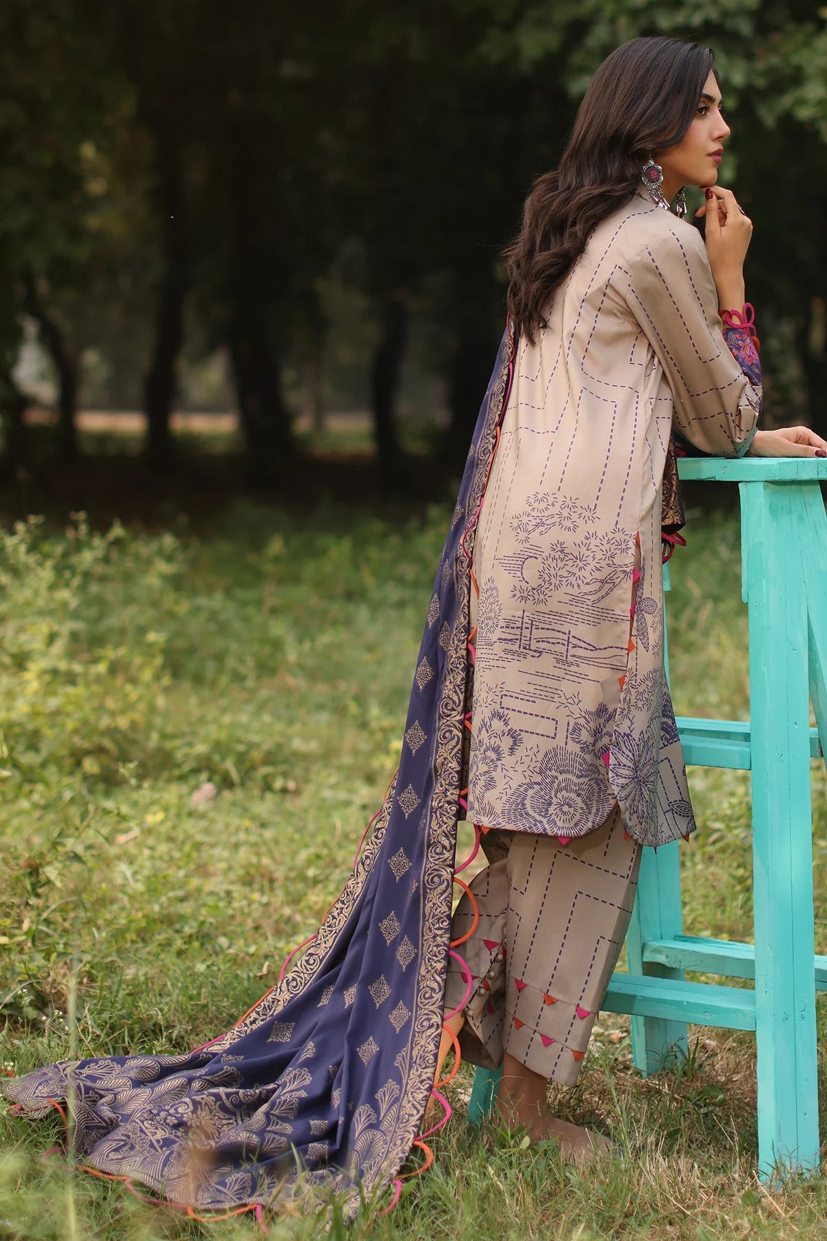 Winter Collection - Charizma - Signature Printed Linen Jacquard - SPW4 - 06