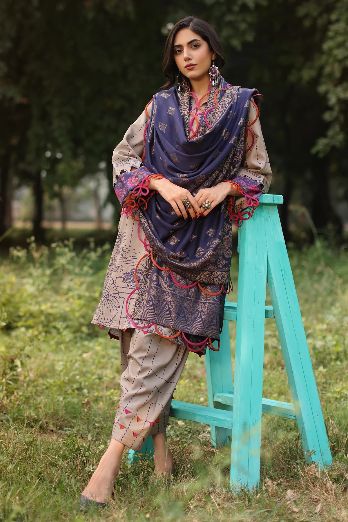 Winter Collection - Charizma - Signature Printed Linen Jacquard - SPW4 - 06