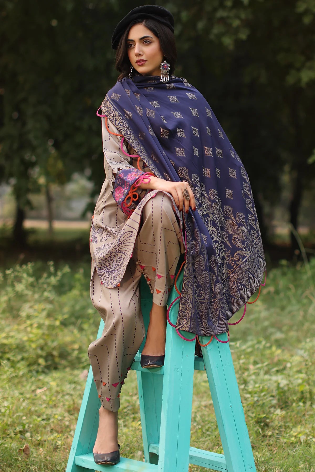 Winter Collection - Charizma - Signature Printed Linen Jacquard - SPW4 - 06