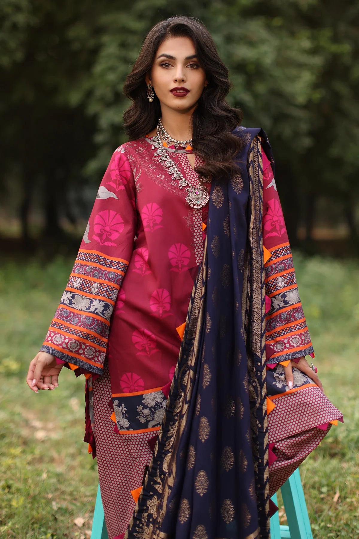 Winter Collection - Charizma - Signature Printed Linen Jacquard - SPW4 - 02