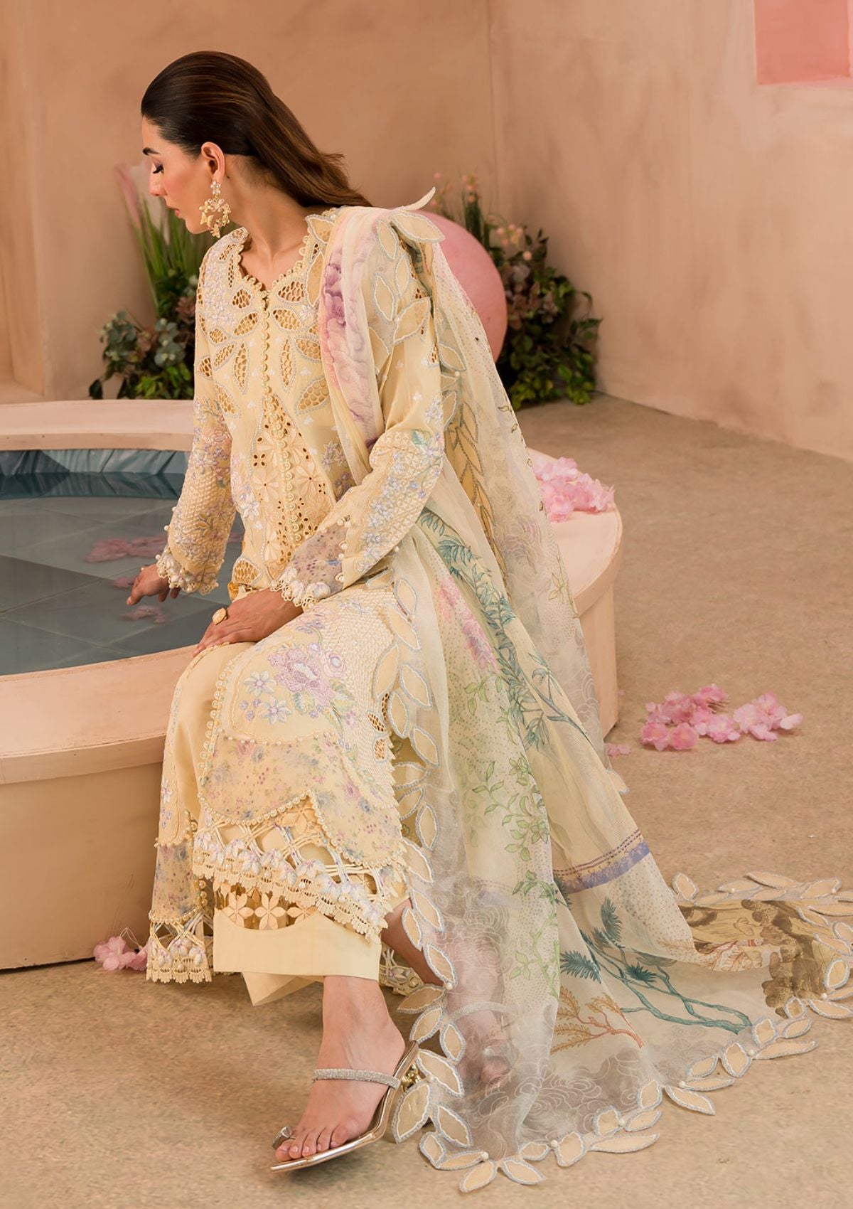 Lawn Collection - Afrozeh - The Painted Garden - Sweet Saffron