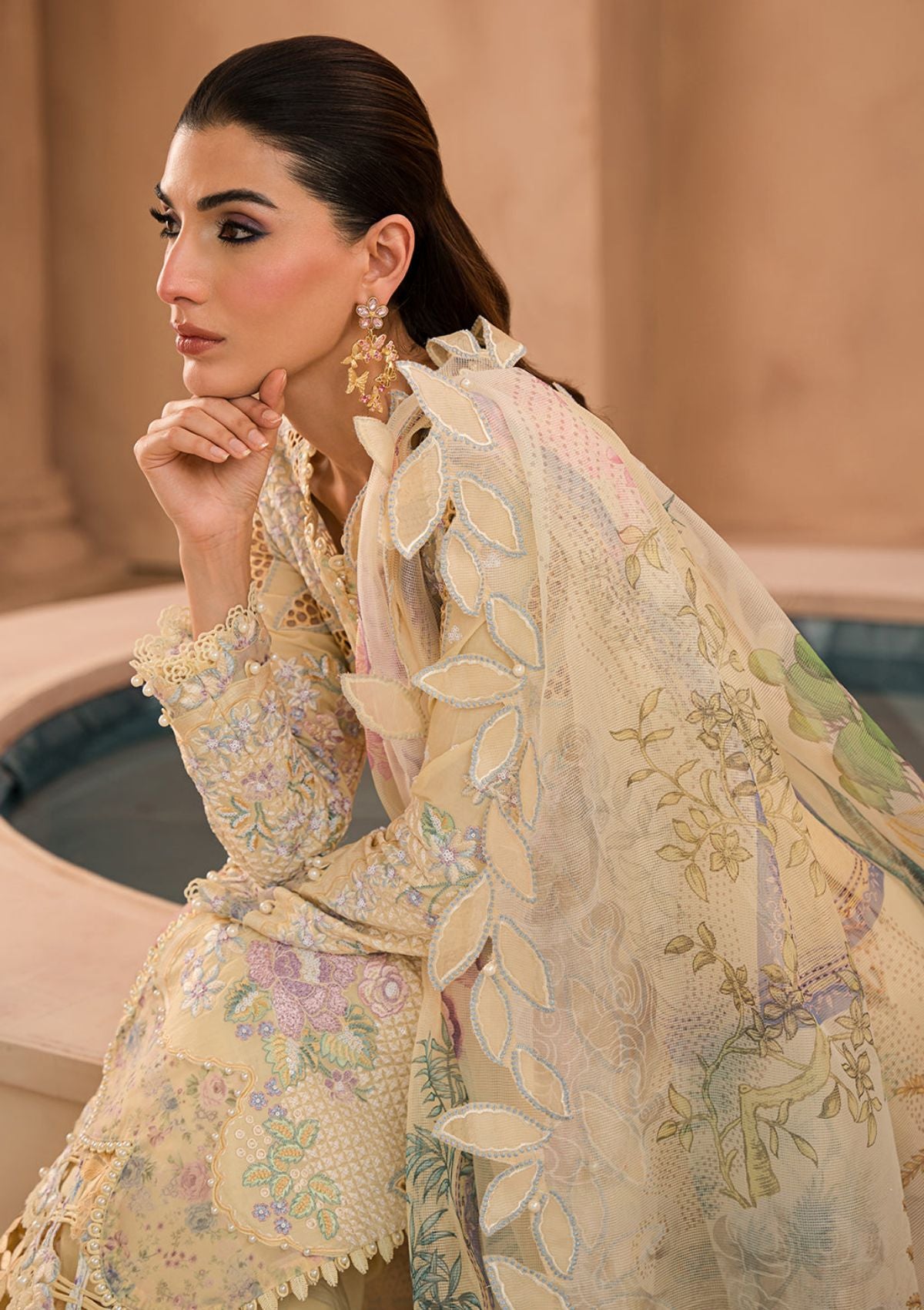 Lawn Collection - Afrozeh - The Painted Garden - Sweet Saffron