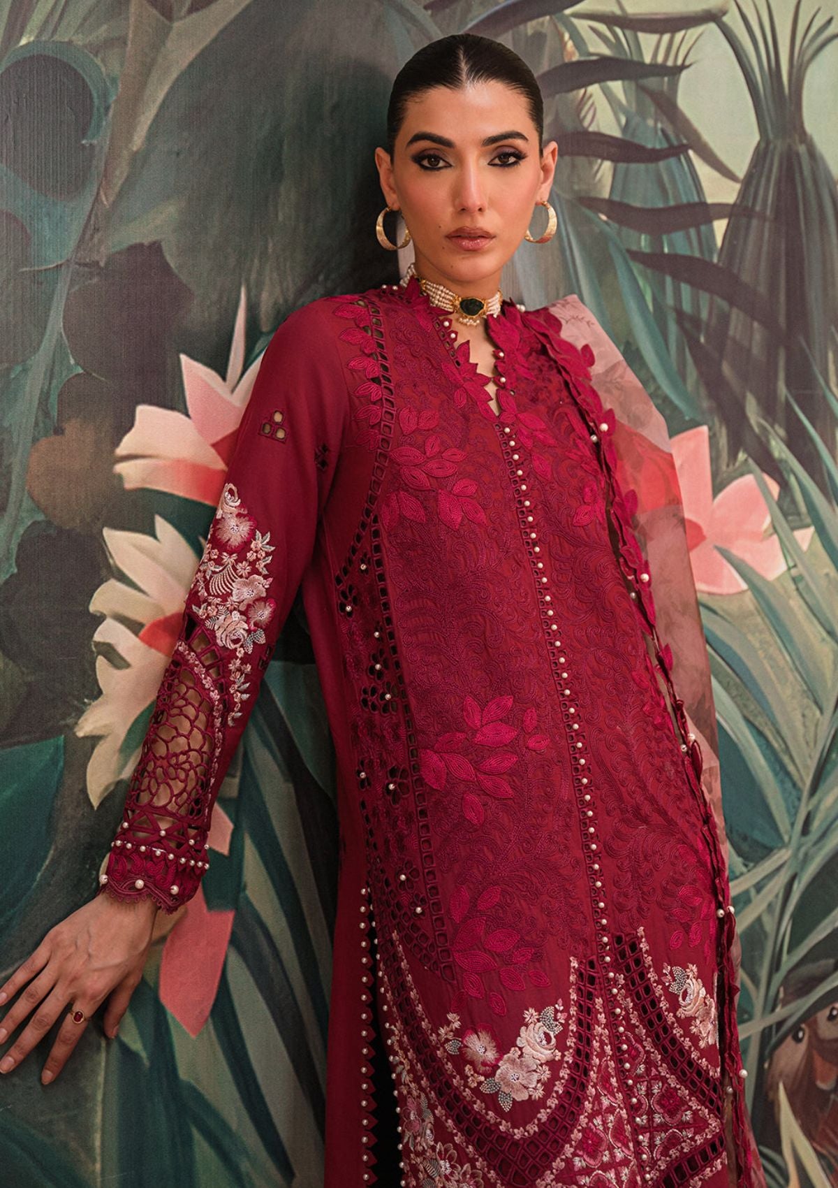 Lawn Collection - Afrozeh - The Painted Garden - Dahlia Dusk