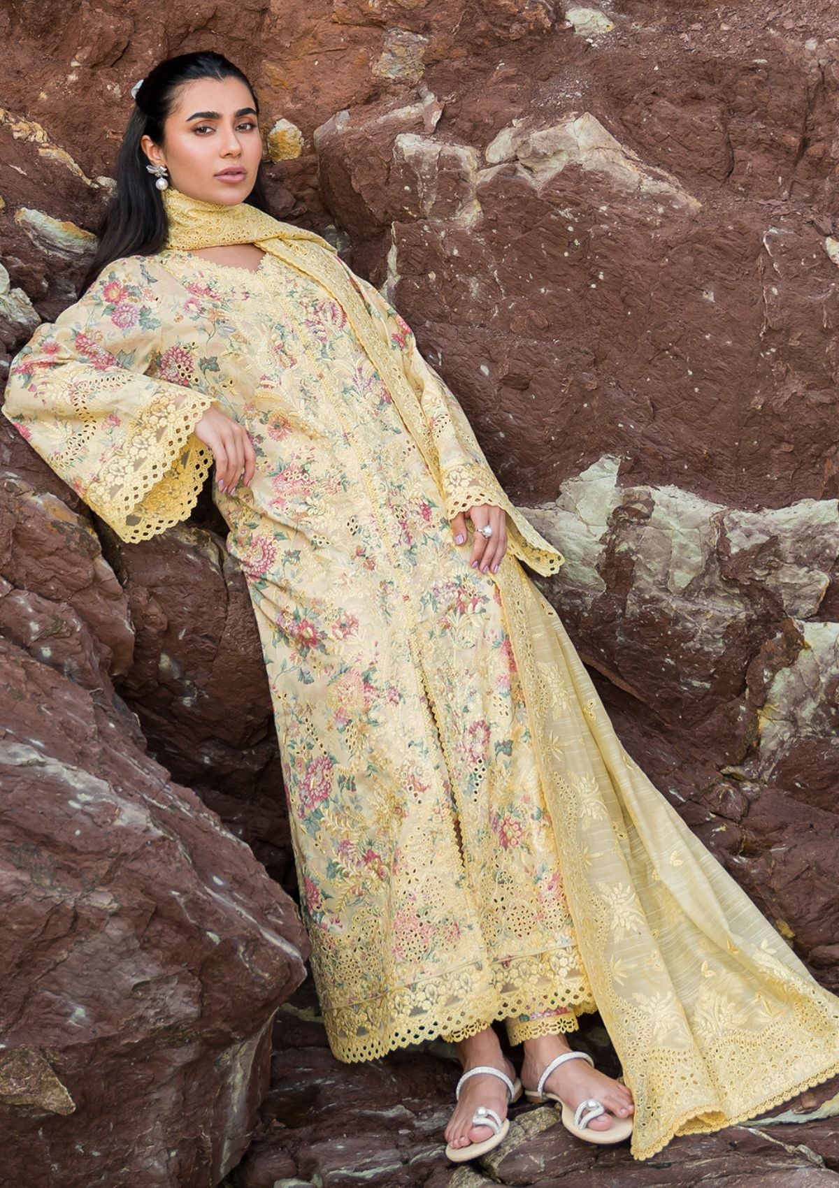 Lawn Collection - Afrozeh - Summer Together - Lawnkari - Aspen