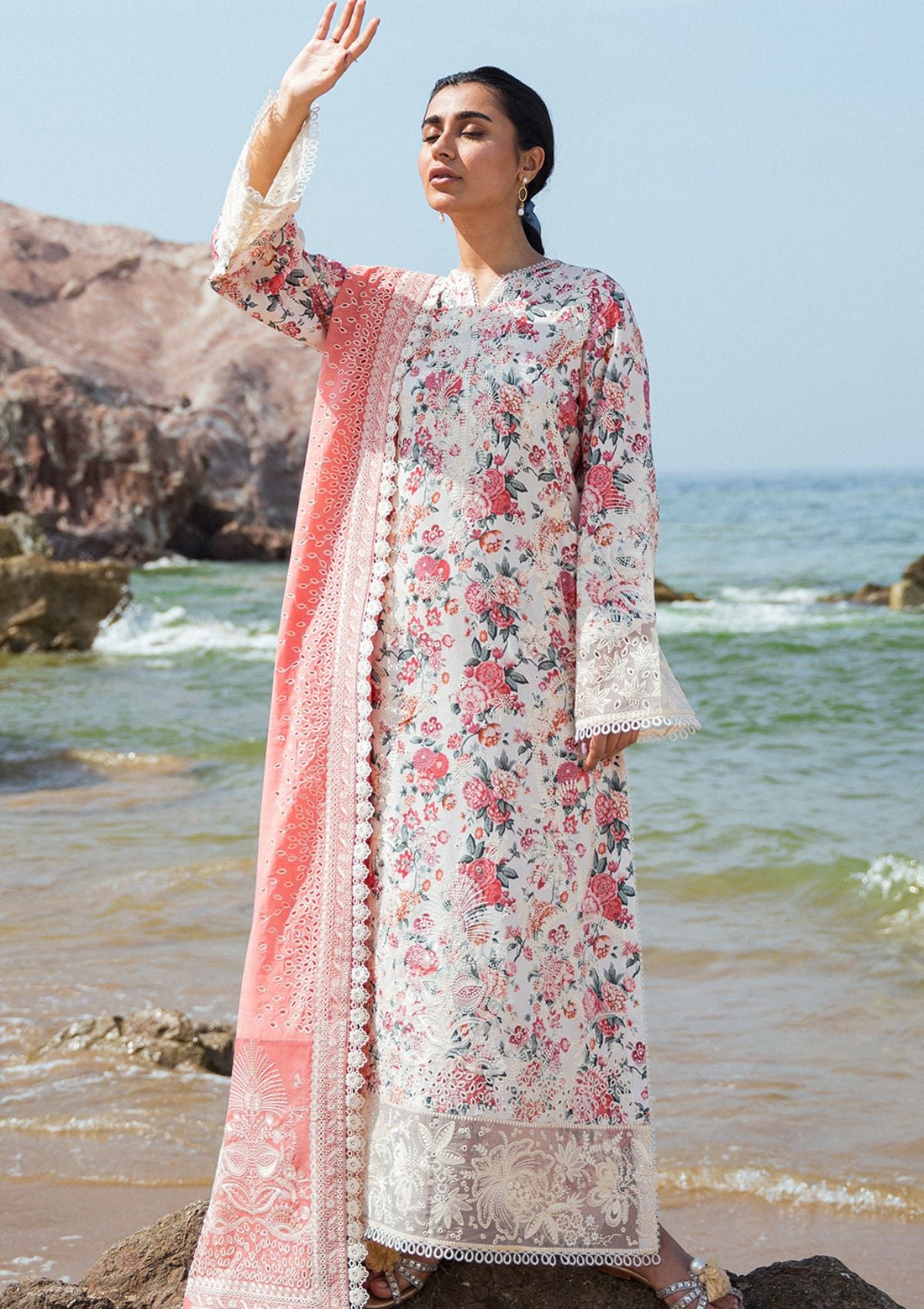 Lawn Collection - Afrozeh - Summer Together - Lawnkari - Gardenia