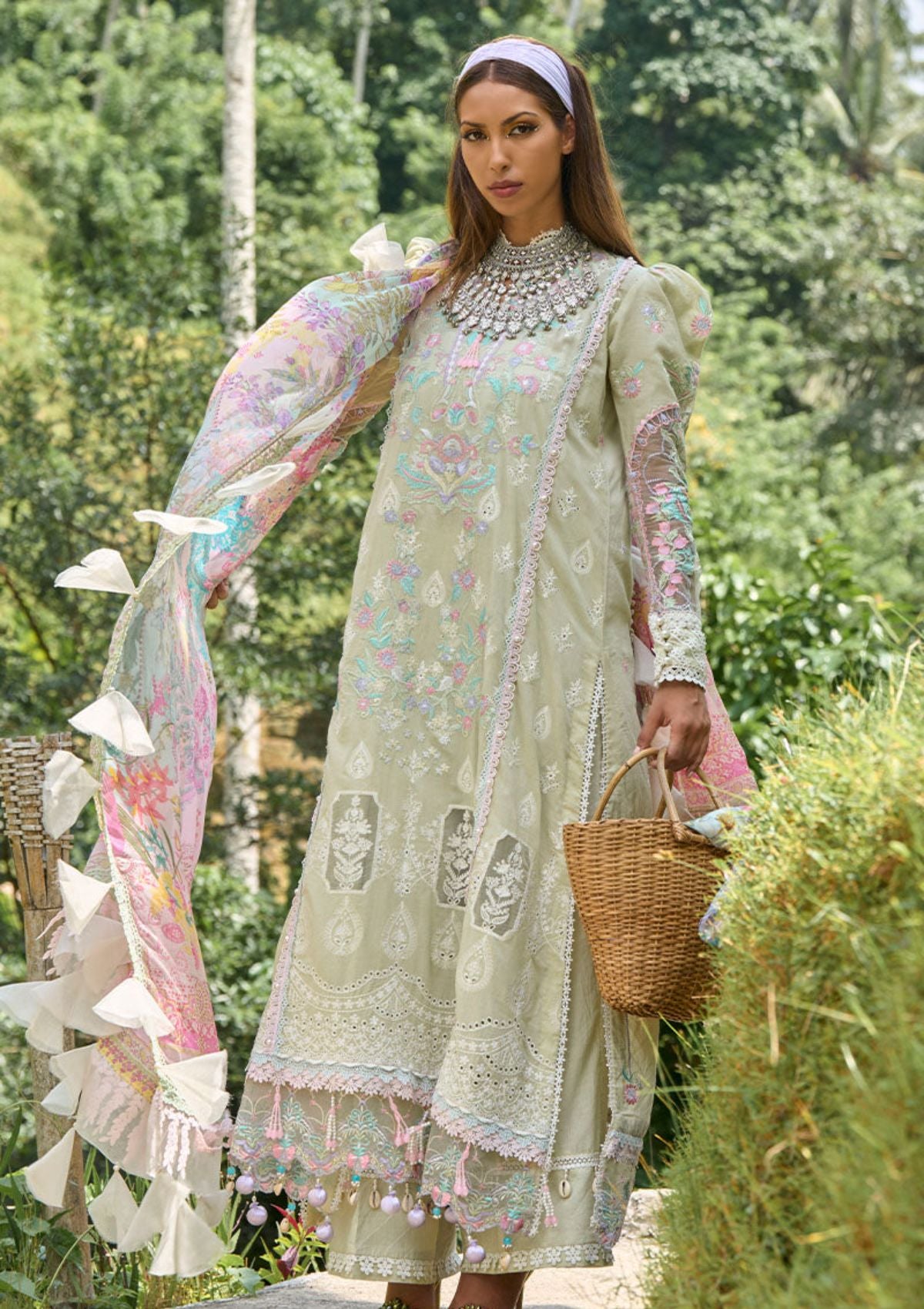 Lawn Collection - Ansab Jahangir - Zoha -  Luxury 24 - AJ24#04 - ANTHURIUM