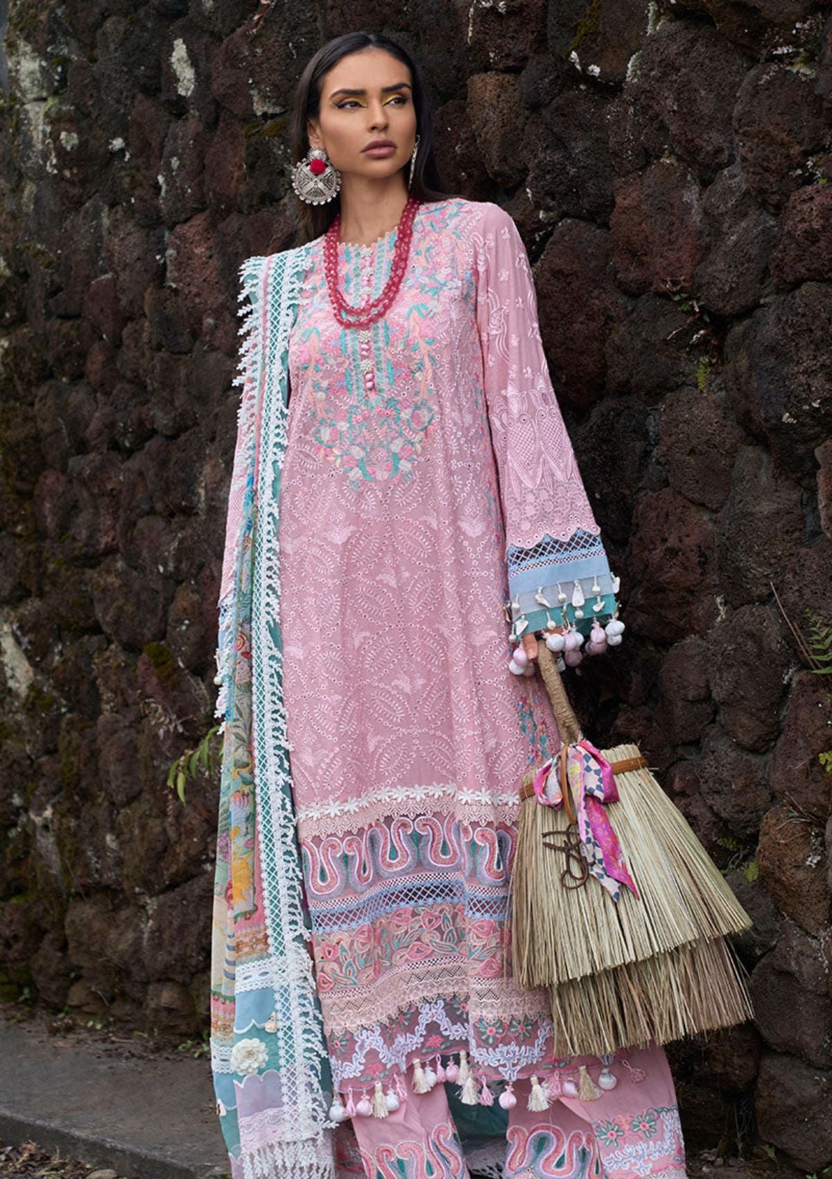 Lawn Collection - Ansab Jahangir - Zoha -  Luxury 24 - AJ24#05 - PEONY