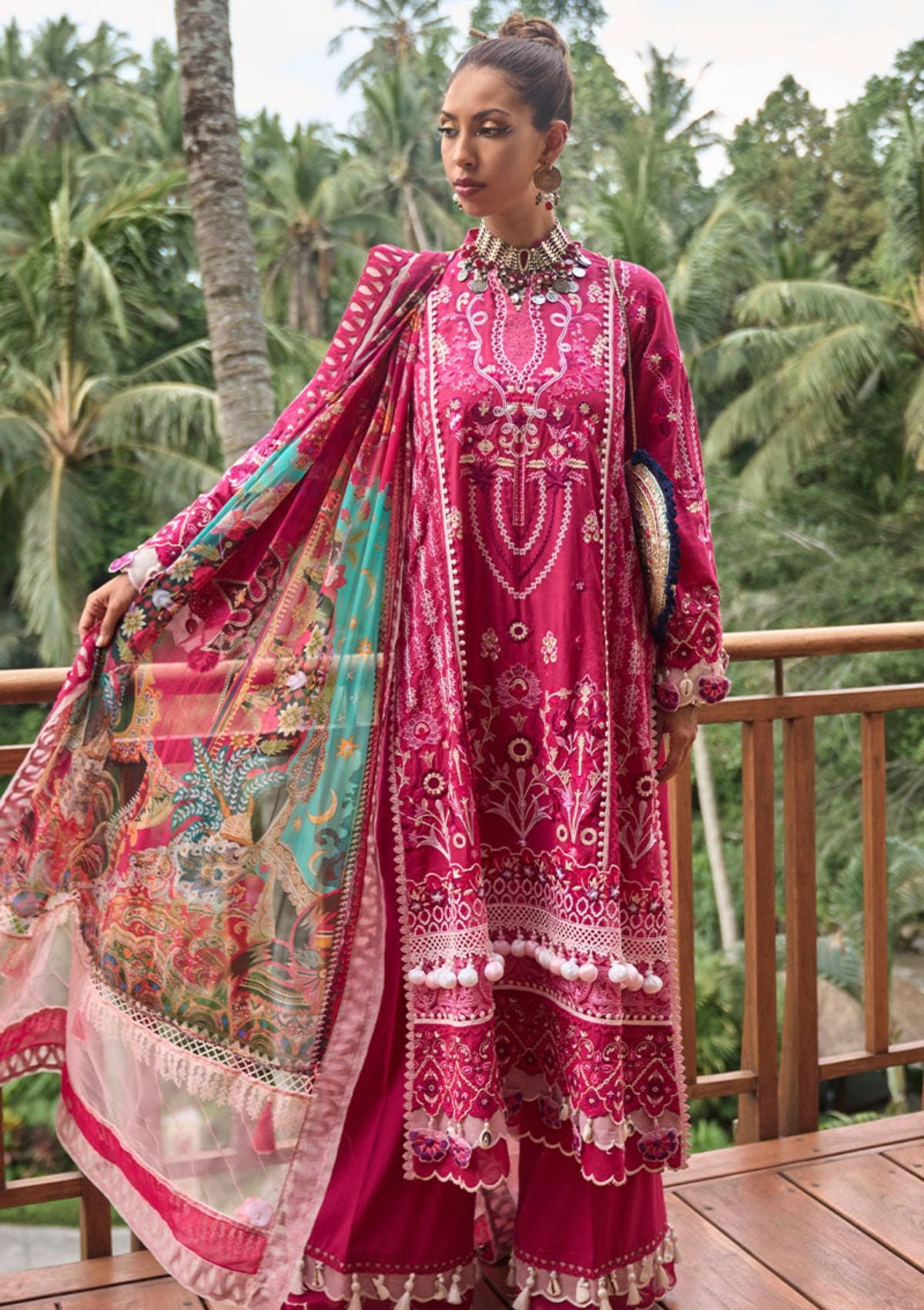 Lawn Collection - Ansab Jahangir - Zoha -  Luxury 24 - AJ24#09 - CHAMPACA