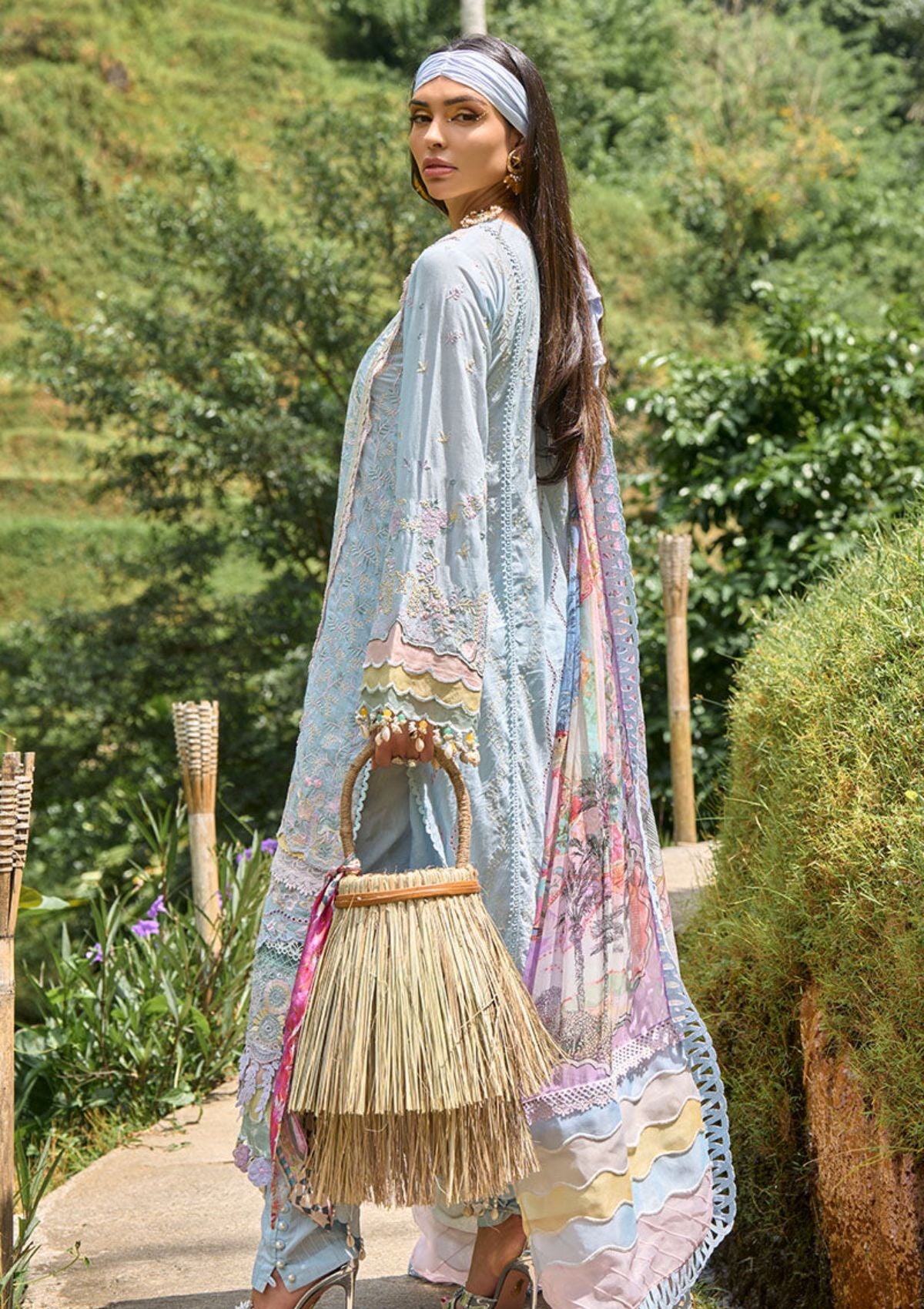 Lawn Collection - Ansab Jahangir - Zoha -  Luxury 24 - AJ24#10 - HELICONIA