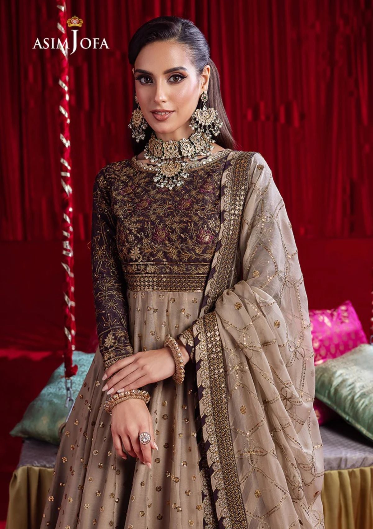 Asim Jofa Luxuxy Chiffon Dress Design No : 1507 – Eastern Fashion