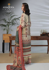 Lawn Collection - Asim Jofa - Basic - Print - 3 Pcs - AJBP#31