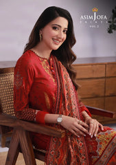 Lawn Collection - Asim Jofa - Basic - Print - 3 Pcs - AJBP#32