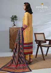 Lawn Collection - Asim Jofa - Basic - Print - 3 Pcs - AJBP#35