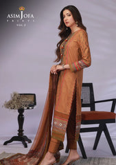 Lawn Collection - Asim Jofa - Basic - Print - 3 Pcs - AJBP#37