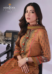 Lawn Collection - Asim Jofa - Basic - Print - 3 Pcs - AJBP#37