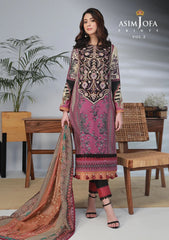 Lawn Collection - Asim Jofa - Basic - Print - 3 Pcs - AJBP#38