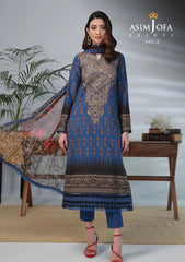 Lawn Collection - Asim Jofa - Basic - Print - 3 Pcs - AJBP#44