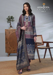 Lawn Collection - Asim Jofa - Basic - Print - 2 Pcs - AJBP#48