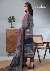 Lawn Collection - Asim Jofa - Basic - Print - 2 Pcs - AJBP#48