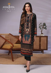 Lawn Collection - Asim Jofa - Basic - Print - 2 Pcs - AJBP#51