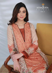 Lawn Collection - Asim Jofa - Basic - Print - 2 Pcs - AJBP#53