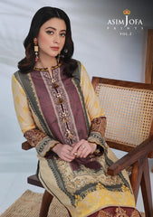 Lawn Collection - Asim Jofa - Basic - Print - 2 Pcs - AJBP#55