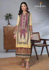 Lawn Collection - Asim Jofa - Basic - Print - 2 Pcs - AJBP#55