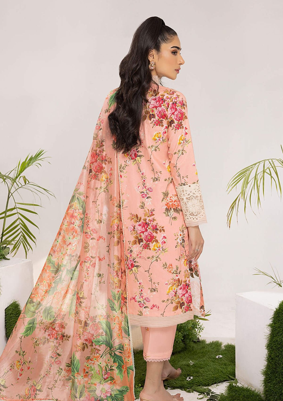 Lawn Collection - Asifa & Nabeel - Aleyna - V02 - PEONY (ALV-08)