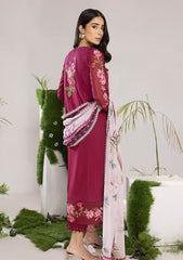Lawn Collection - Asifa & Nabeel - Aleyna - V02 - CRANBERRY (ALV-09)