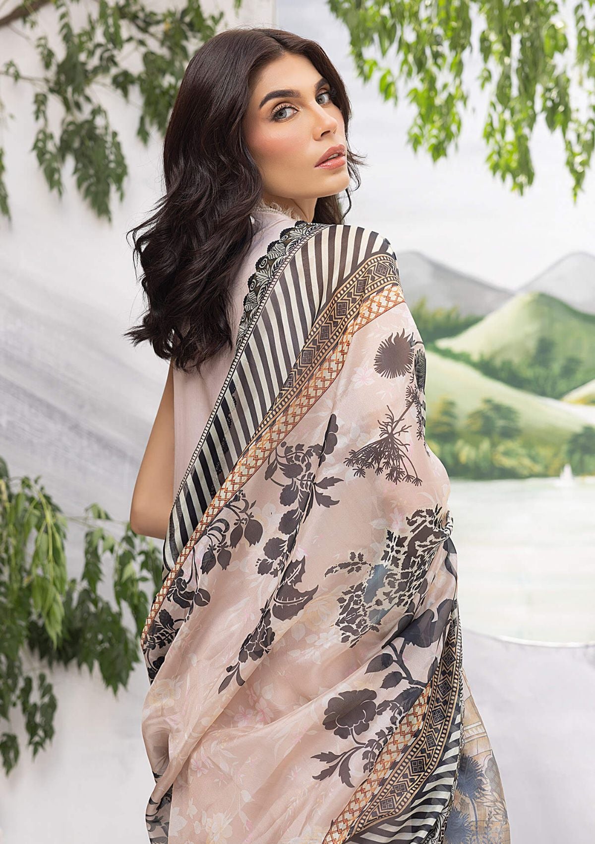 Lawn Collection - Asifa & Nabeel - Aleyna - V02 - FAWN (ALV-13)