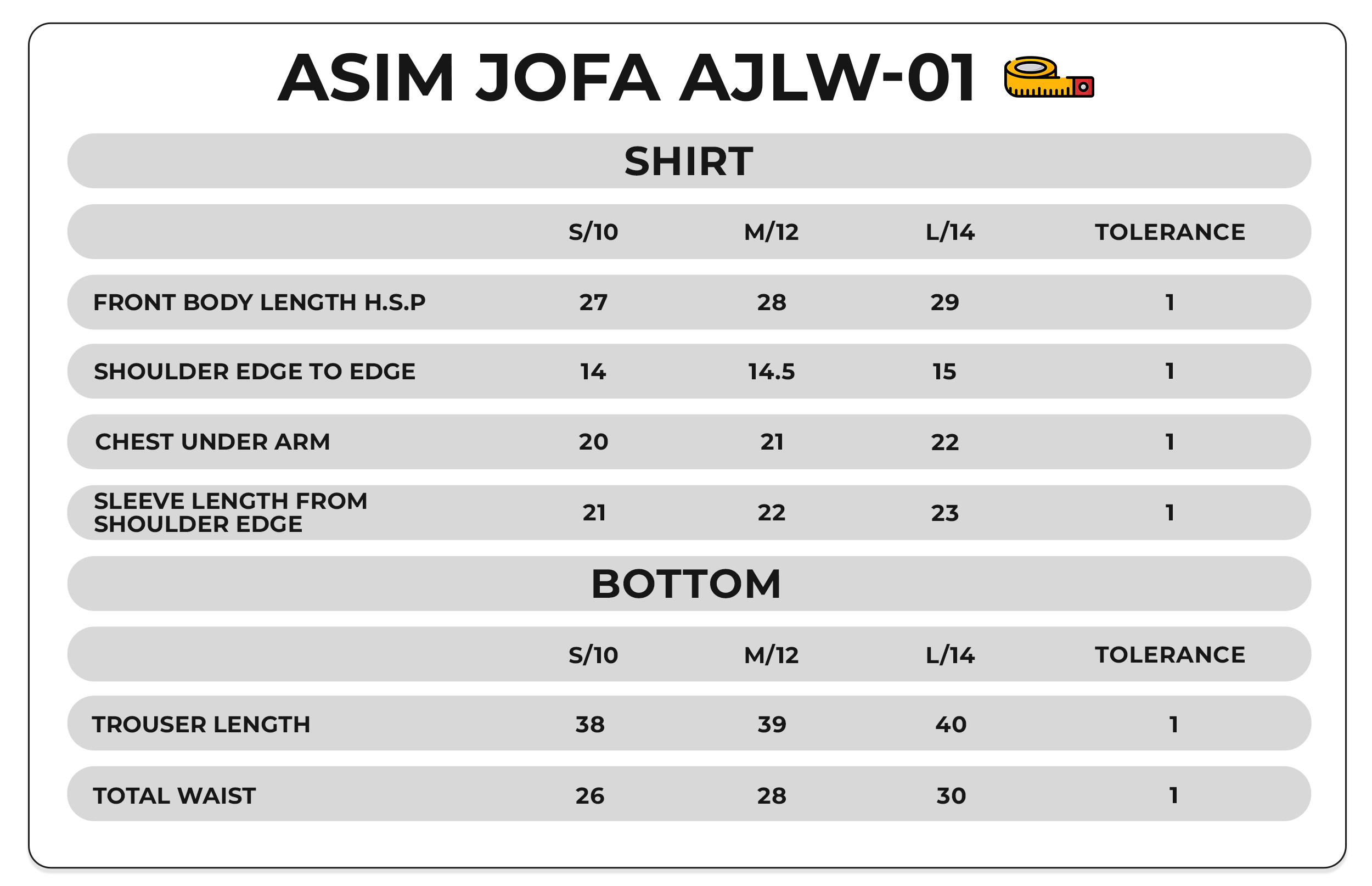 Size Chart Image